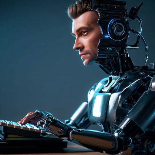 Chip the AI Writing a Story